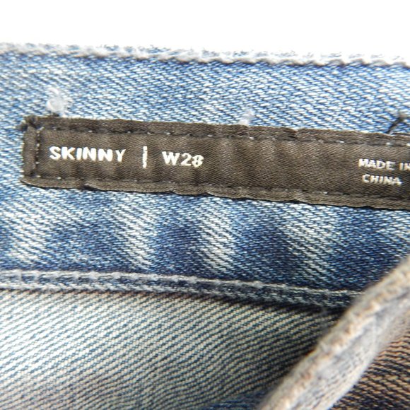 Jean Shorts Mens 28 PacSun Cut Off Distressed Denim Blue - Picture 6 of 10